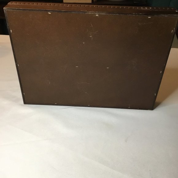 Desk Organizer Silverware Tray Junk Drawer Organizer Shadow Box Wood - Picture 6 of 7